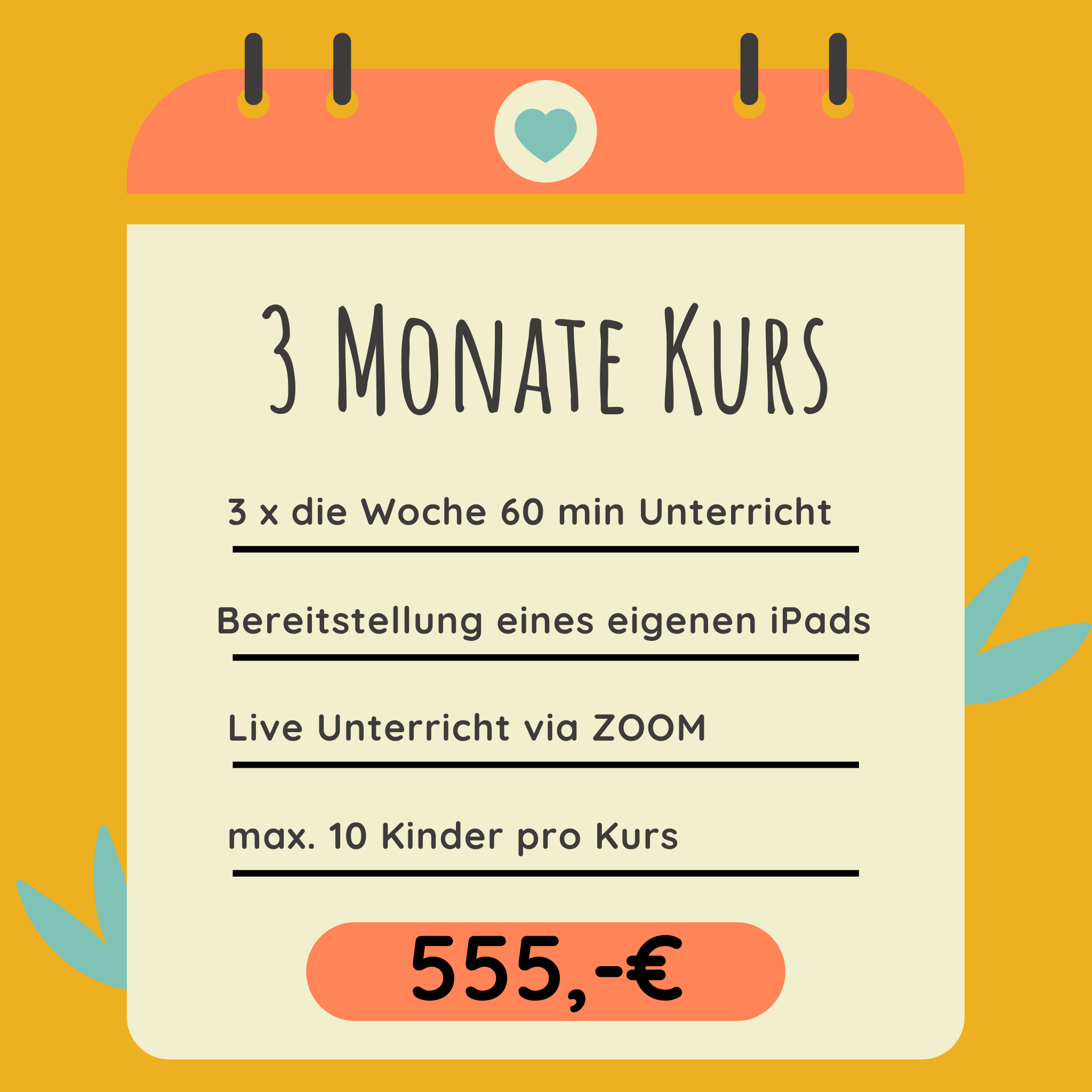 3 Monate Kurs