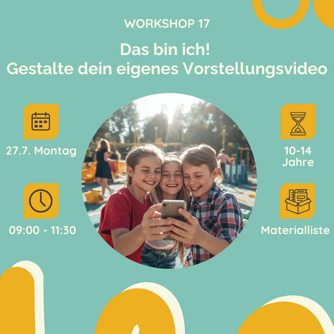Das bin ich! Gestalte dein eigenes Vorstellungsvideo