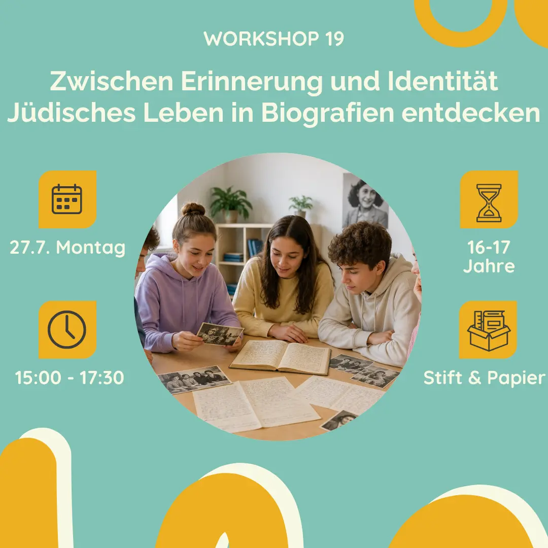 Zwischen Erinnerung und Identität: Jüdisches Leben in Biografien entdecken