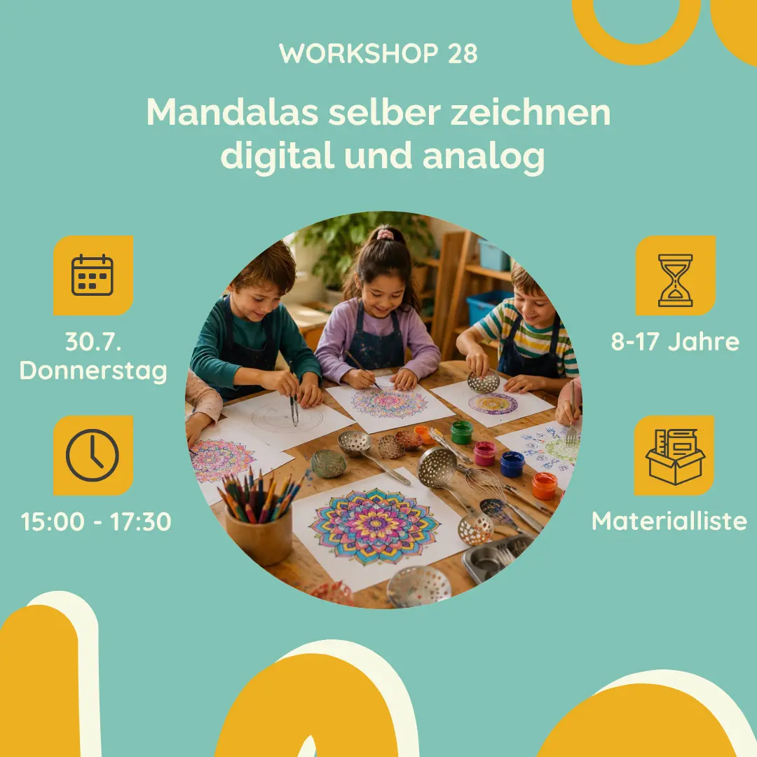 Mandalas selber zeichnen - digital und analog!
