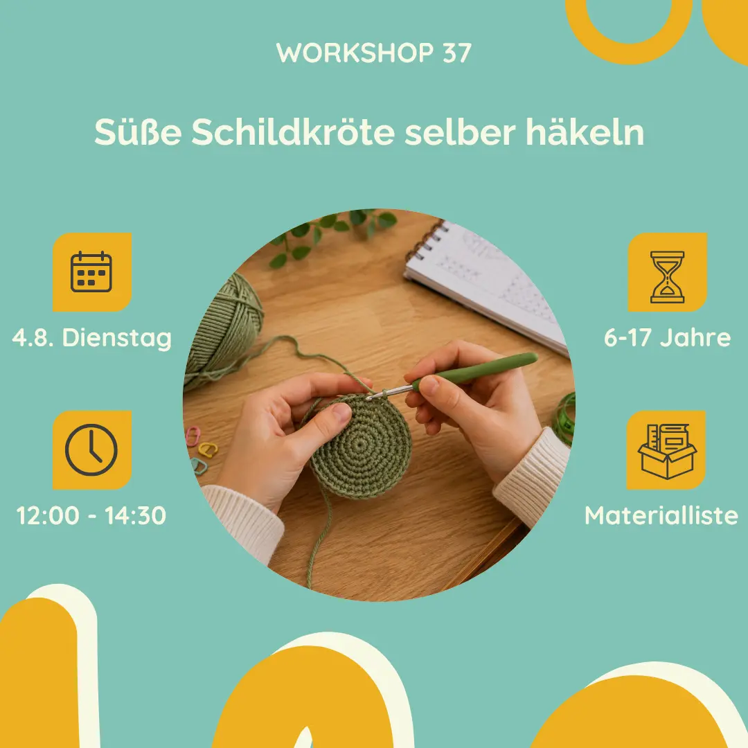 Süße Schildkröte selber häkeln