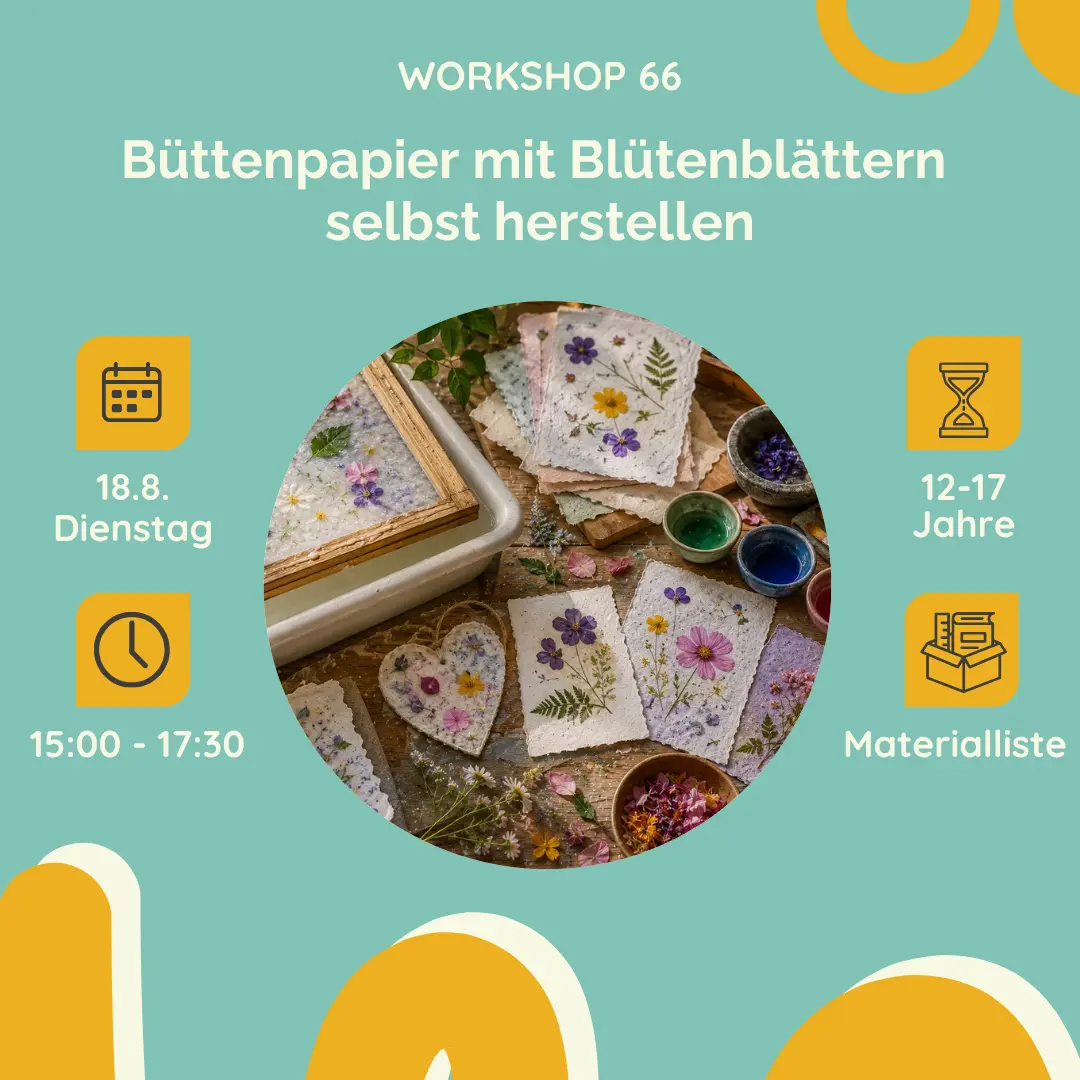 Büttenpapier mit Blütenblättern selbst herstellen