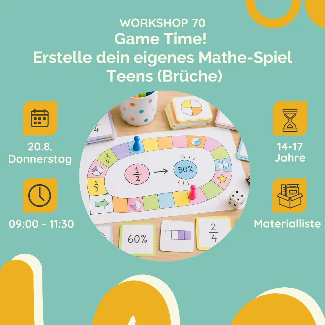 Game Time! Erstelle dein eigenes Mathe-Spiel (Brüche)