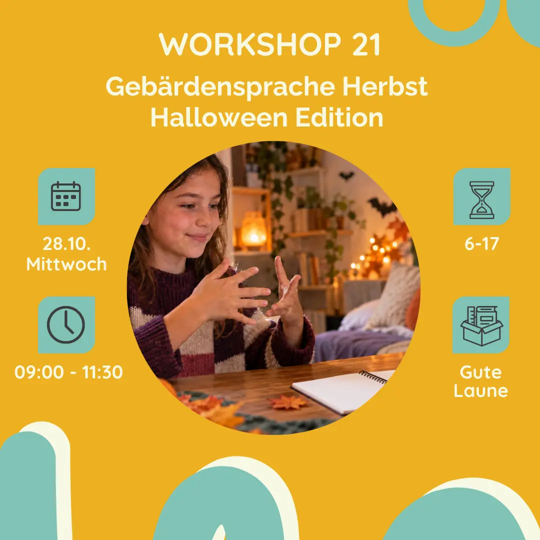 Gebärdensprache Herbst- Halloween Edition